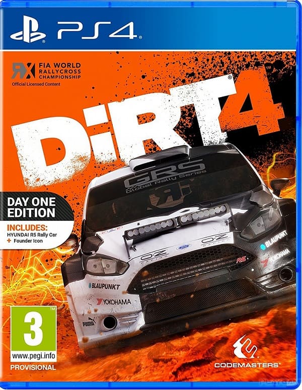 DiRT 4 - Day One Edition (PS4, английская версия)
