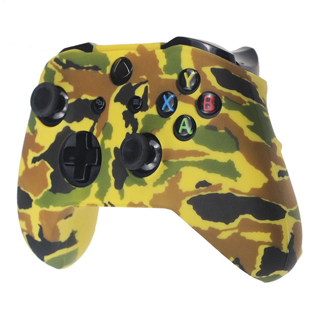 Чехол силиконовый для джойстика Xbox One Камуфляж Желтый