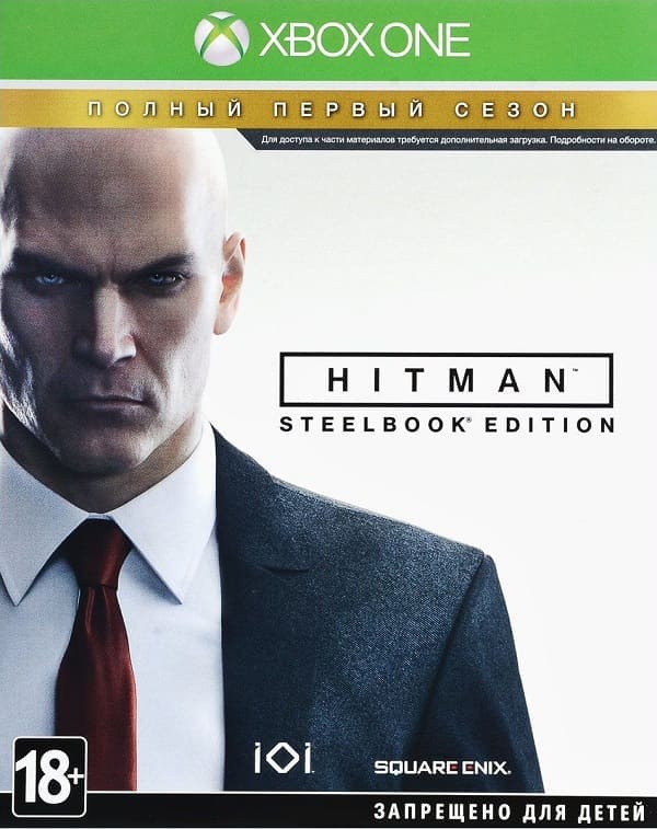 Hitman: Полный первый сезон - Steelbook Edition (Xbox One, русские субтитры, БУ)