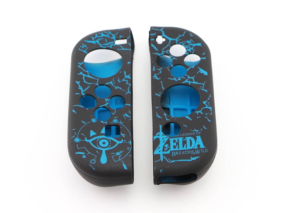 Силиконовый чехол для Joy-Con контроллера Zelda Black/Blue Switch
