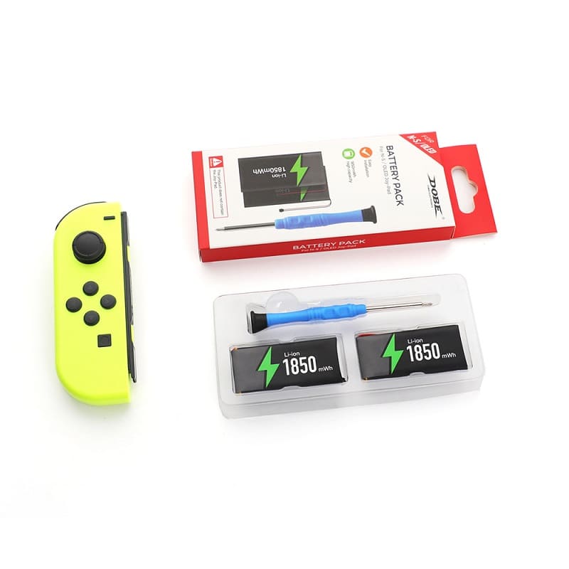 Аккумуляторная батарея Dobe, для контроллеров Nintendo Switch, 1850mAh, 2 шт. (TNS-2158B)