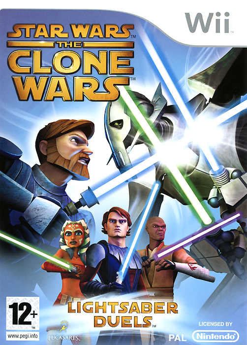 Star Wars The Clone Wars: Lightsaber Duels (Wii, АНГЛ, БУ)