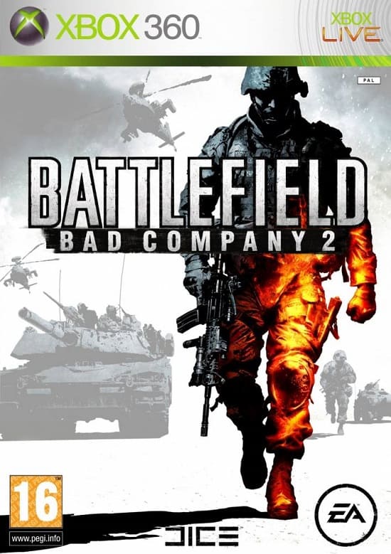 Battlefield: Bad Company 2 (Xbox 360, РУС, БУ) (Без обложки)