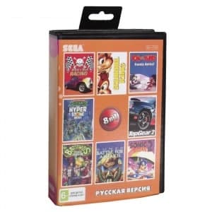 Картридж (16 бит) cборник игр 8в1 "AB-8002" TMHT/SONIC 2/ROCK N'ROLL RAСING/DUNE+.. для Сеги Картридж (16 бит) cборник игр 8в1 "AB-8002" TMHT/SONIC 2/ROCK N'ROLL RAСING/DUNE+.. для Сеги