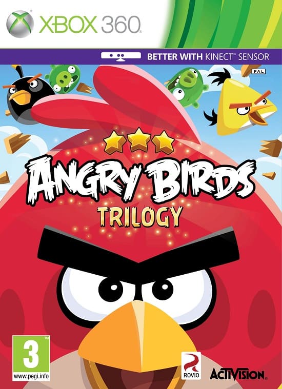 Angry Birds: Trilogy (Xbox 360, АНГЛ, БУ) (Без обложки)