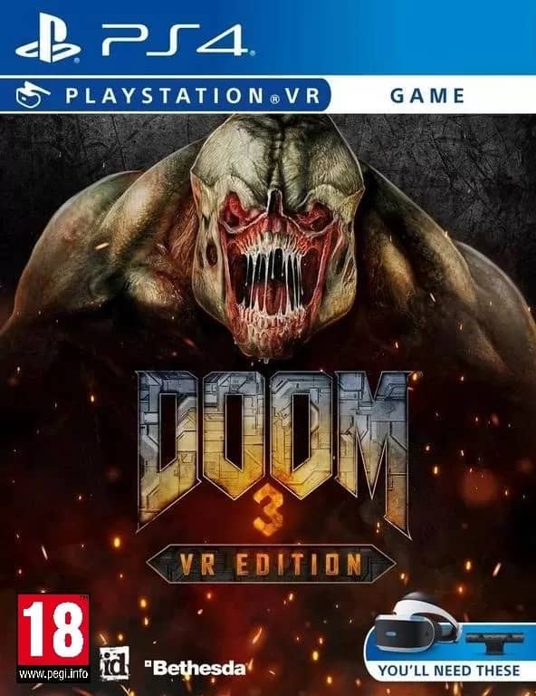 DOOM 3: VR Edition (только для PS VR) (PS4, АНГЛ, БУ)