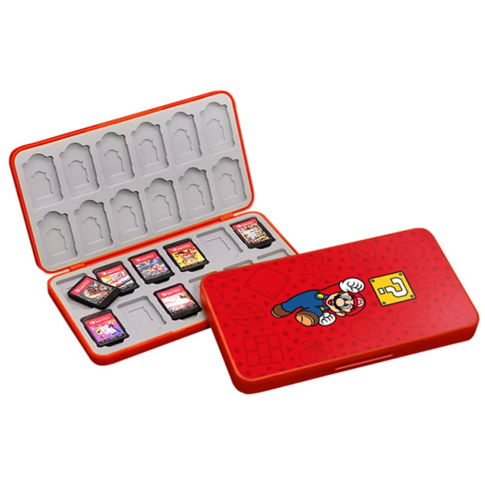 Кейс для хранения картриджей 24 игр Nintendo Switch Premium Game Card Super Mario: Mario vs Question Block