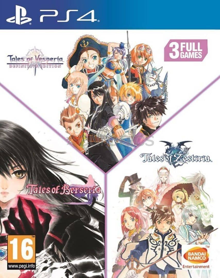 Tales of Vesperia + Tales of Berseria + Tales of Zestiria Compilation (PS4, русские субтитры)