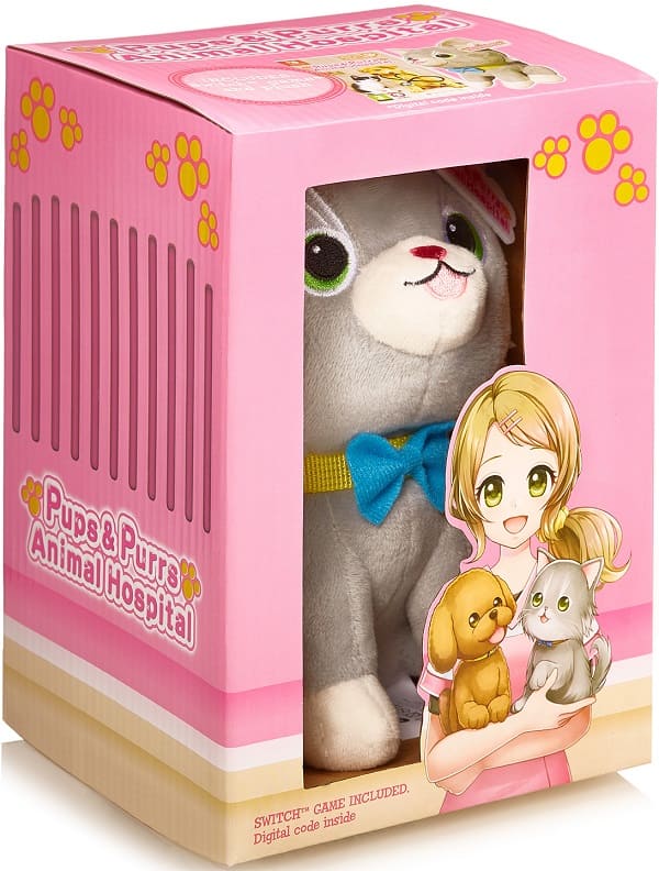 Pups & Purrs Animal Hospital (код загрузки) + мягкая игрушка (кошка) (Nintendo Switch, английская версия)