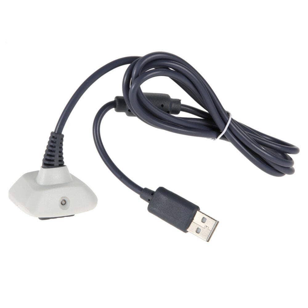 Зарядный кабель для геймпада Xbox 360 (Шнур зарядки джойстика Adapter Transfer Cable) белый (white) Зарядный кабель для геймпада Xbox 360 (Шнур зарядки джойстика Adapter Transfer Cable) белый (white)