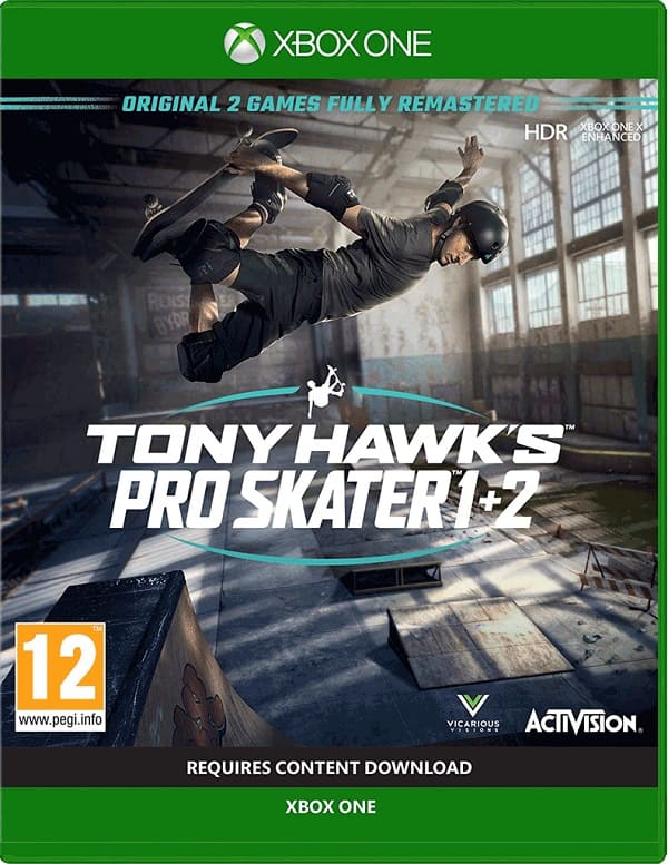 Tony Hawk's Pro Skater 1+2 (Xbox One, английская версия, БУ)