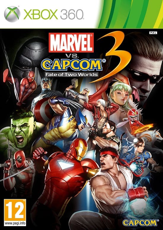 Marvel vs Capcom 3: Fate of Two Worlds (Xbox 360, АНГЛ, БУ)