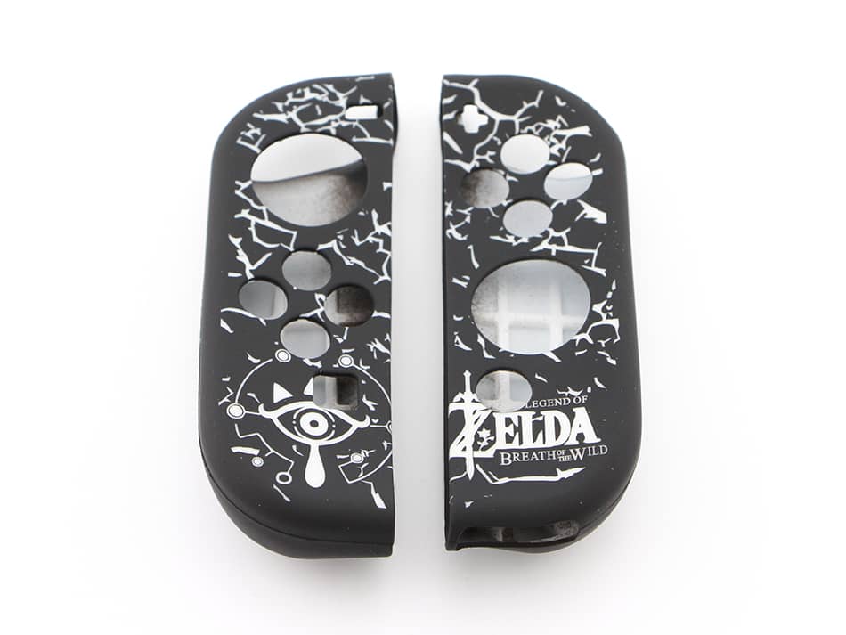 Силиконовый чехол для Joy-Con контроллера Zelda Black/White Switch