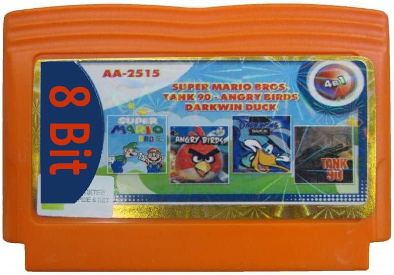 Картридж (8 бит) сборник игр 4в1 "AA-2515" Super Mario Bros + Angry Birds + Darkwing Duck + Tank 90 для Денди