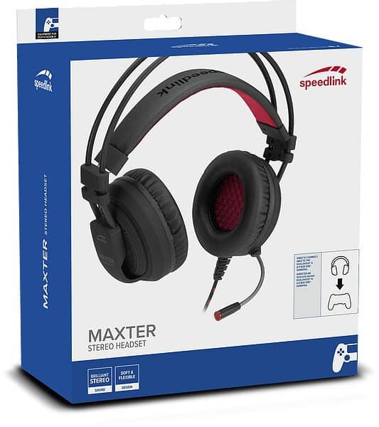 Проводная гарнитура Speedlink Maxter Stereo Headset - Для PS4 (SL-450300-BK) - интернет-магазин GameShock г. Челябинск