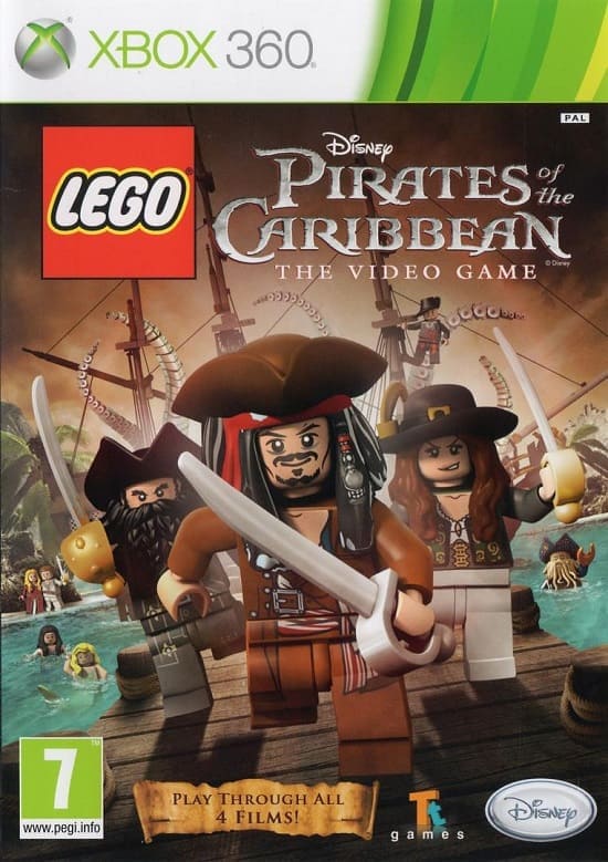 LEGO Пираты Карибского моря (Xbox 360, РУС, БУ) (Без обложки)
