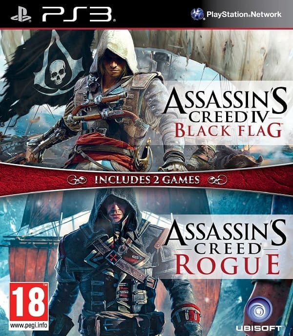 Assassin's Creed IV (4): Черный флаг + Изгой (Black Flag + Rogue) (PS3, РУС) Assassin's Creed IV (4): Черный флаг + Изгой (Black Flag + Rogue) (PS3, РУС)