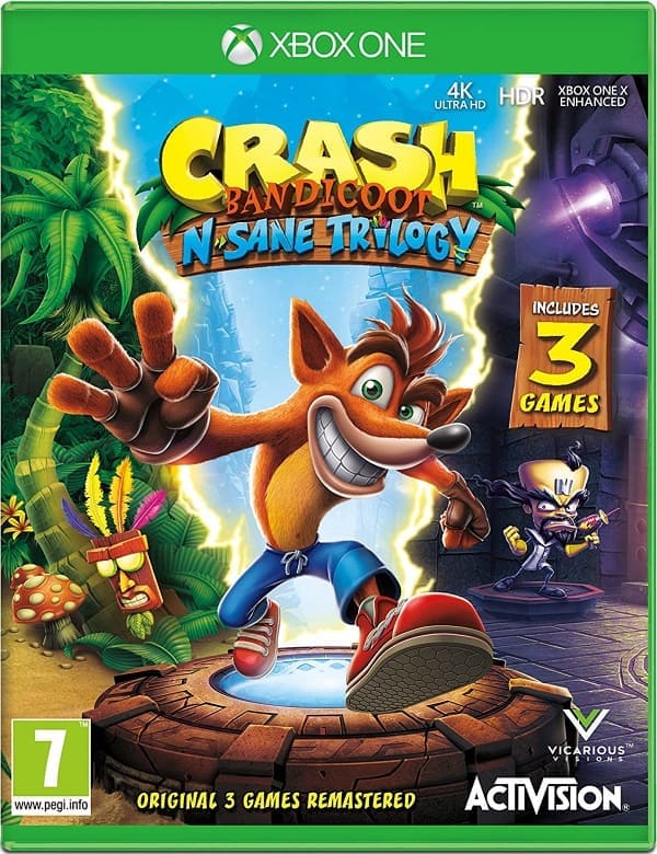 Crash Bandicoot N. Sane Trilogy (Xbox One, английская версия)