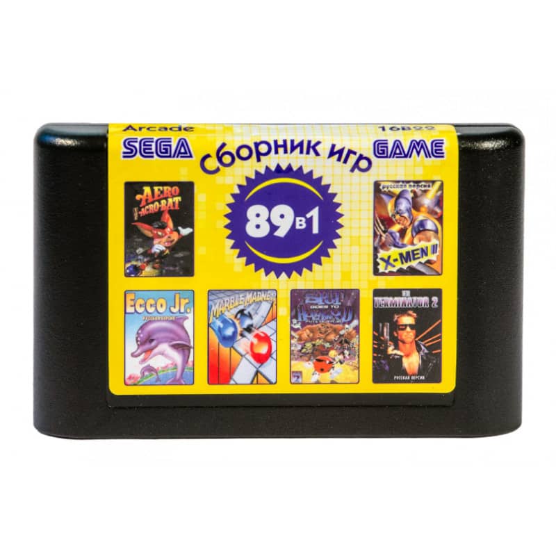 Картридж (16 бит) cборник игр 89в1 " Arcade " (без коробки) для Сеги Картридж (16 бит) cборник игр 89в1 " Arcade " (без коробки) для Сеги