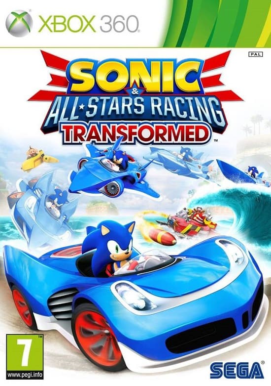Sonic & Sega All-Stars Racing Transformed (Xbox 360, АНГЛ, БУ) (Без обложки)