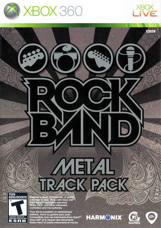 Rock Band: Metal Track Pack (Xbox 360, АНГЛ, БУ) (NTSC)
