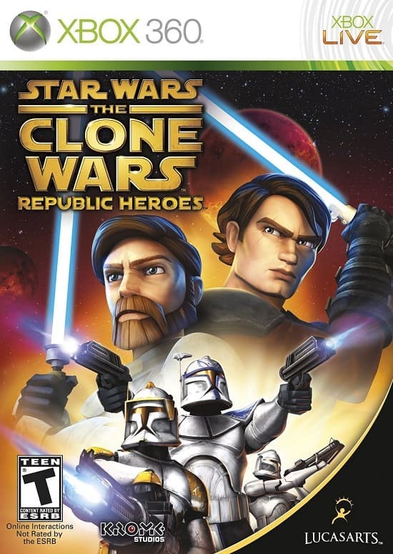 Star Wars. The Clone Wars: Republic Heroes (Xbox 360, АНГЛ, БУ)