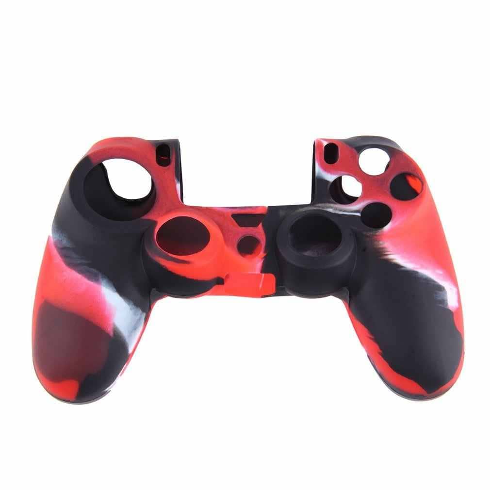 Чехол силиконовый для джойстика Camouflage Red (PS4)