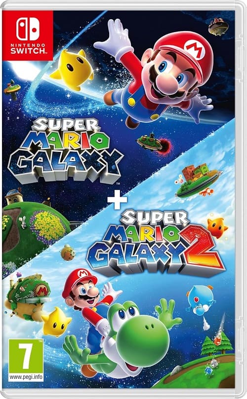 Super Mario Galaxy + Super Mario Galaxy 2 (Nintendo Switch, английская версия, БУ)