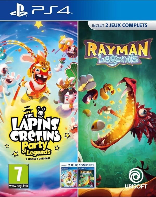 Rabbids: Party of Legend [PS4, русские субтитры] + Rayman Legends [PS4, английская версия]