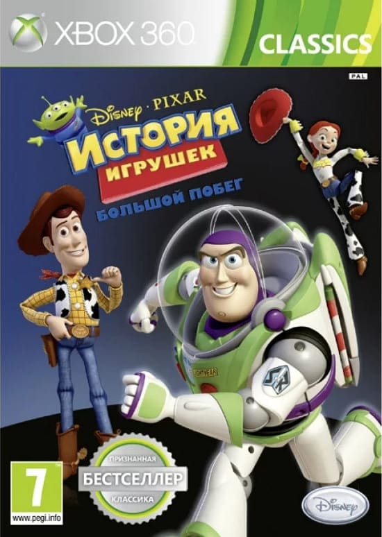 История игрушек большой побег (Xbox 360, РУС, БУ) (Без обложки)