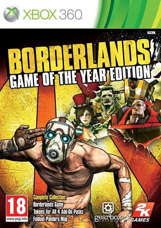 Borderlands GOTY (Xbox 360, АНГЛ, БУ)