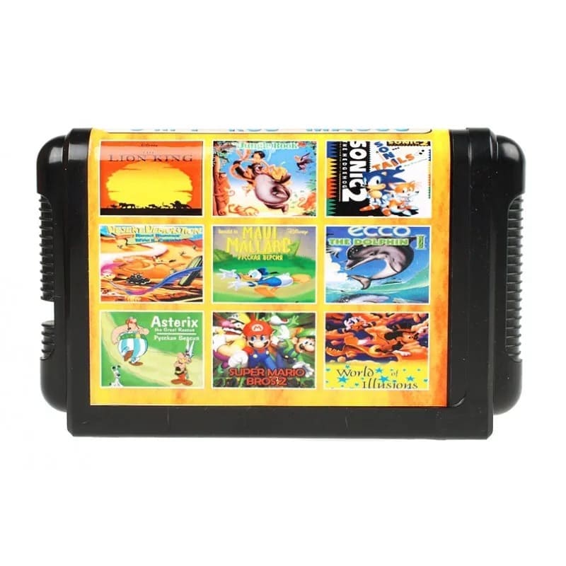 Картридж (16 бит) cборник игр 9в1 "MA-903" Lion King/Donald Maui/J.Book/Asterix Rescue/Mario 2 (без коробки) для Сеги