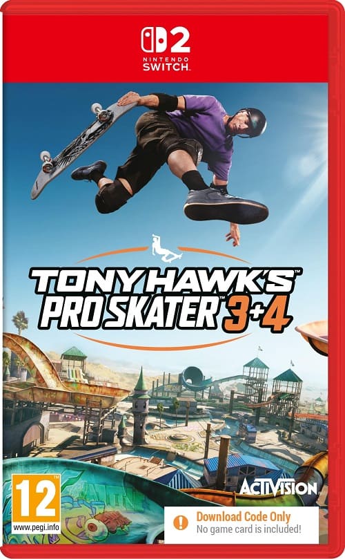 Tony Hawk's Pro Skater 3 + 4 (код загрузки) (Nintendo Switch 2, английская версия)