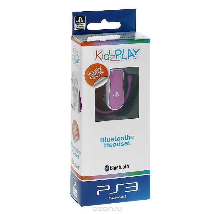 Гарнитура PS3 KidzPLAY Bluetooth розовая