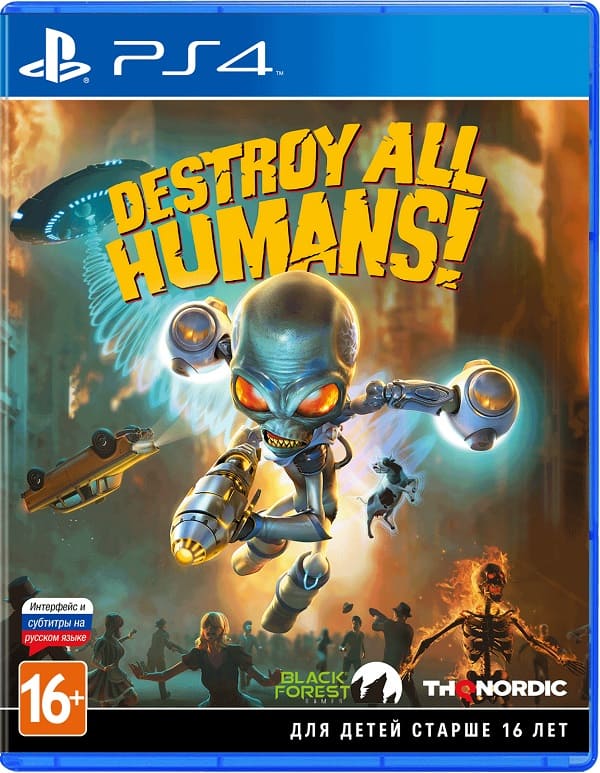 Destroy All Humans! (PS4, русские субтитры)