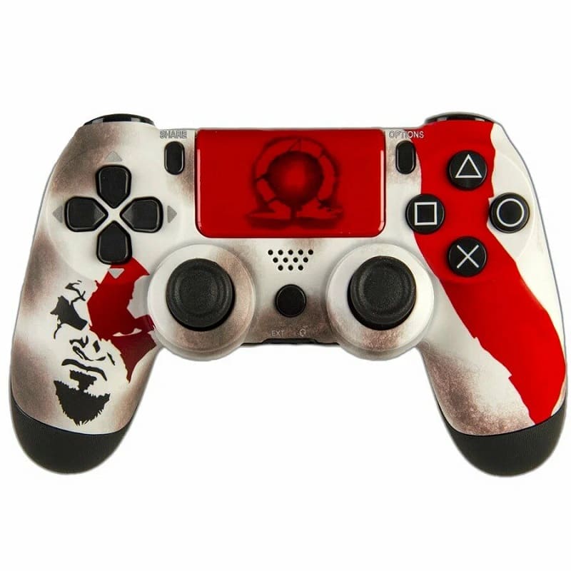 Джойстик Playstation PS4 Dualshock 4 v2 God of War Красно-белый