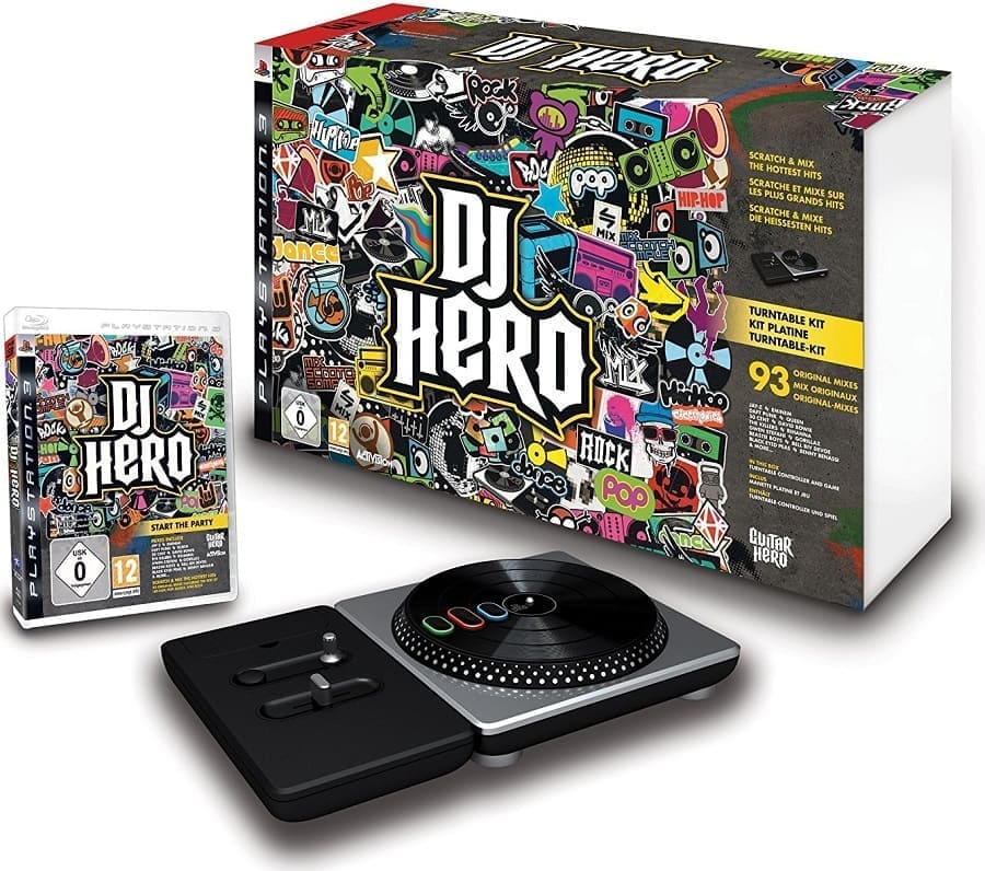 DJ Hero (контроллер) + 2 новых диска (БУ) DJ Hero (контроллер) + 2 новых диска (БУ)
