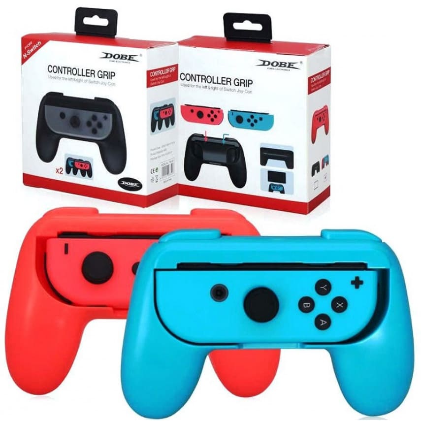 Держатели для Joy-Con DOBE Nintendo Switch Controller Grip (TNS-851), красный/синий