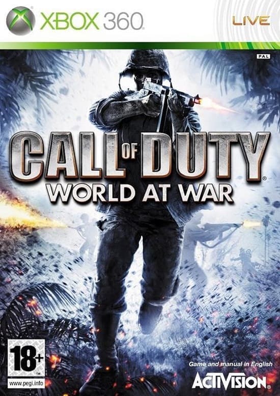 Call of Duty: World at War (Xbox 360, АНГЛ, БУ)