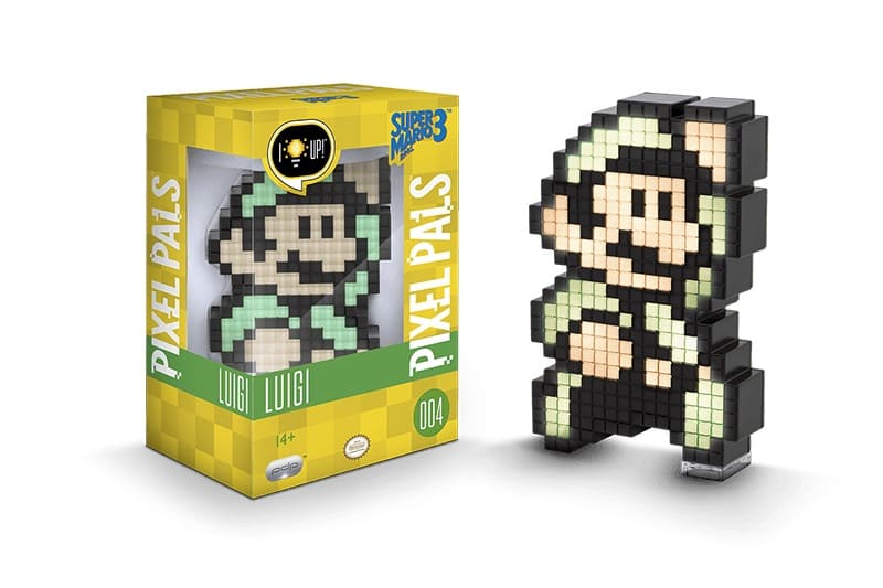 Светящаяся фигурка Pixel Pals: Super Mario Bros 3: Luigi