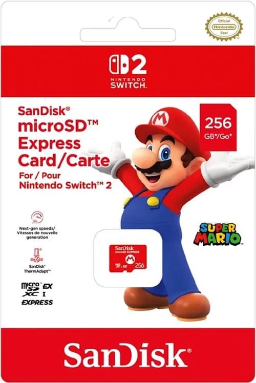 Карта памяти microSD Express Card SanDisk – 256GB для Nintendo Switch 2