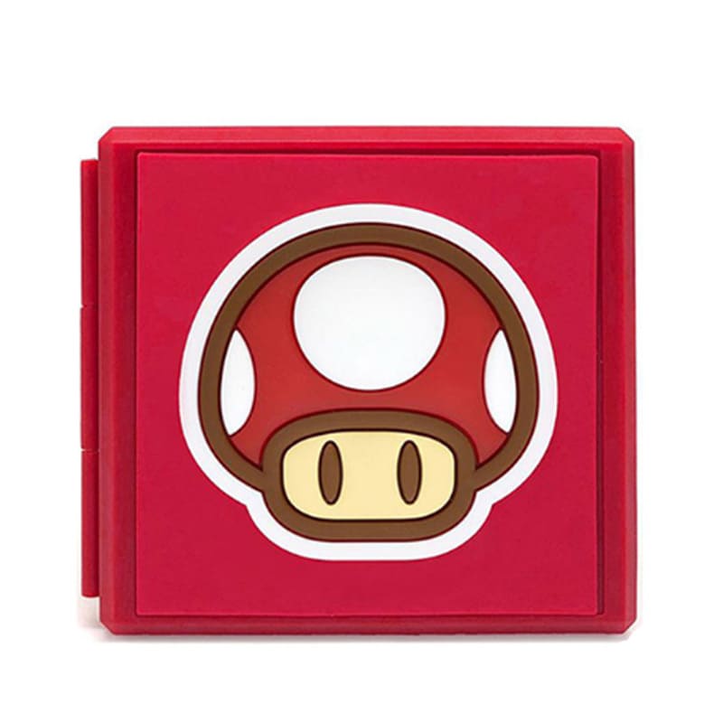 Кейс-футляр для хранения 12 картриджей (игр) "Mario (гриб)" (NSW-038U) (Switch)