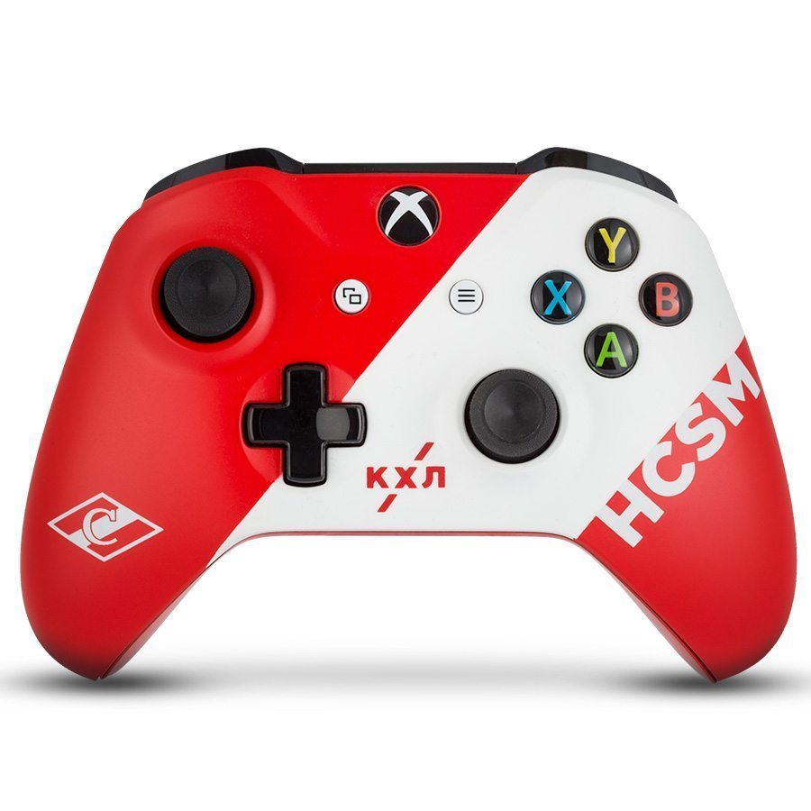 Беспроводной кастомизированный геймпад Xbox One "КХЛ - Спартак"