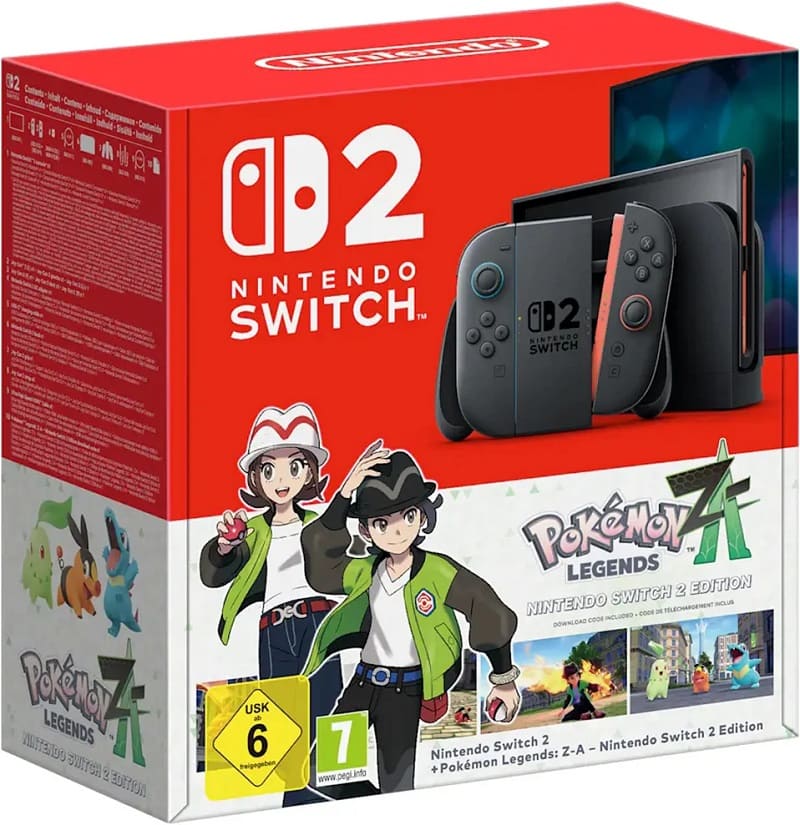 Игровая приставка Nintendo Switch 2 256 GB, чёрный + Pokemon Legends: Z-A