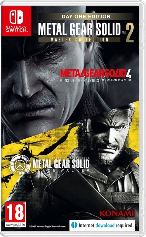 Metal Gear Solid Master Collection Vol. 2 - Day One Edition (Nintendo Switch, английская версия)