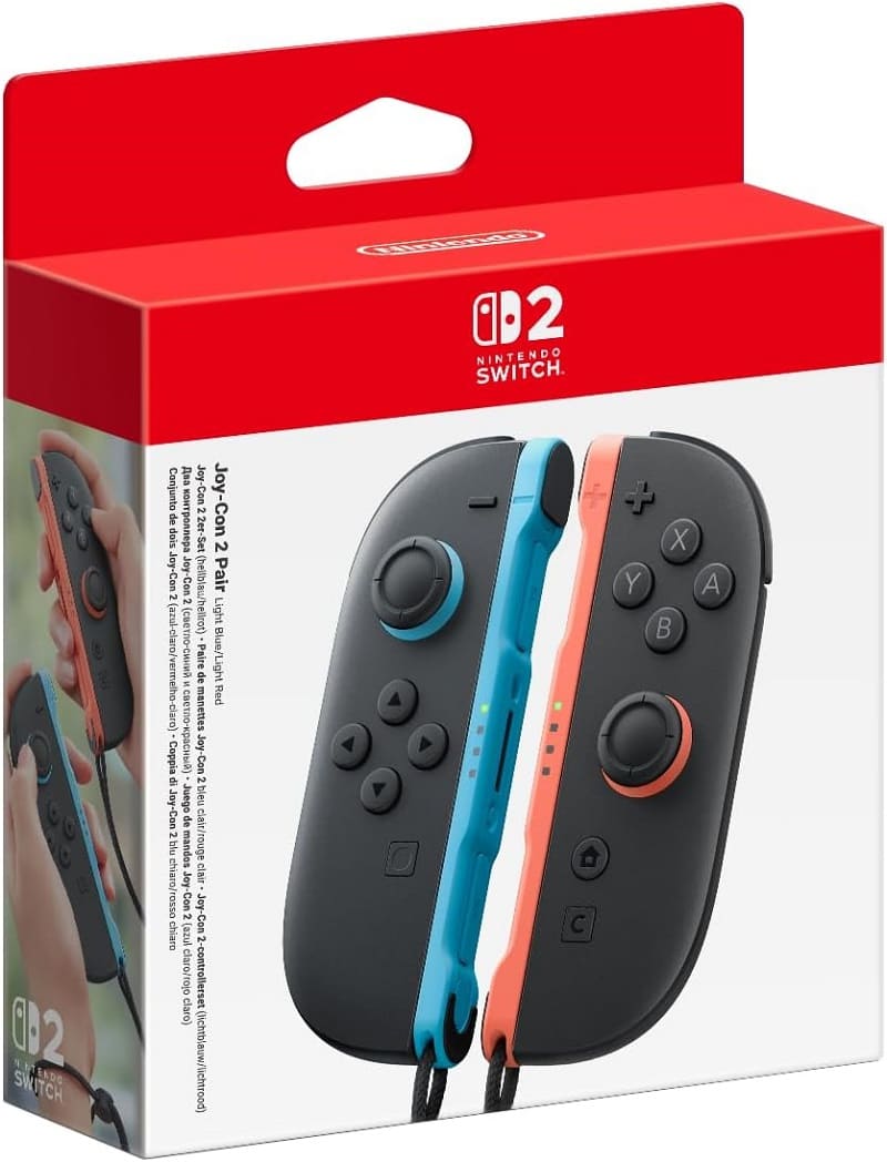 Набор контроллеров Joy-Con 2 для Nintendo Switch 2 Light Blue/Light Red (светло-синий/светло-красный)