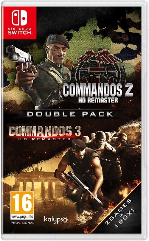 Commandos 2 & Comandos 3 HD Remaster Double Pack [Nintendo Switch, русские субтитры, БУ]