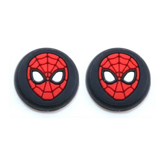 Накладки (насадки) на стики Joy Con для Nintendo Switch/Lite/Oled - Spider man black (2шт)