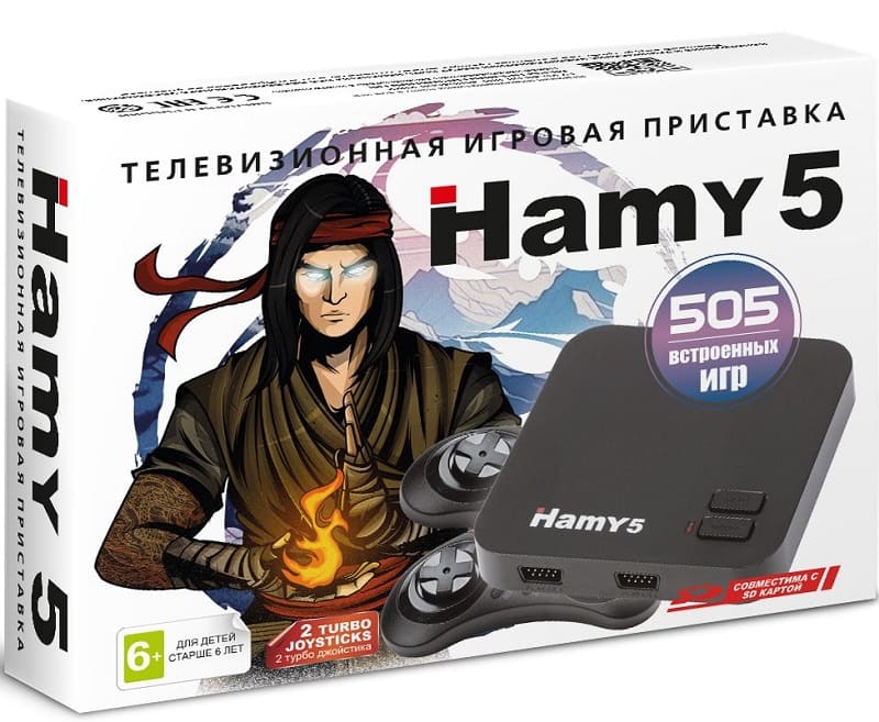 Игровая приставка Hamy 5 Mortal Kombat (2в1 8+16 Bit) +505 игр
