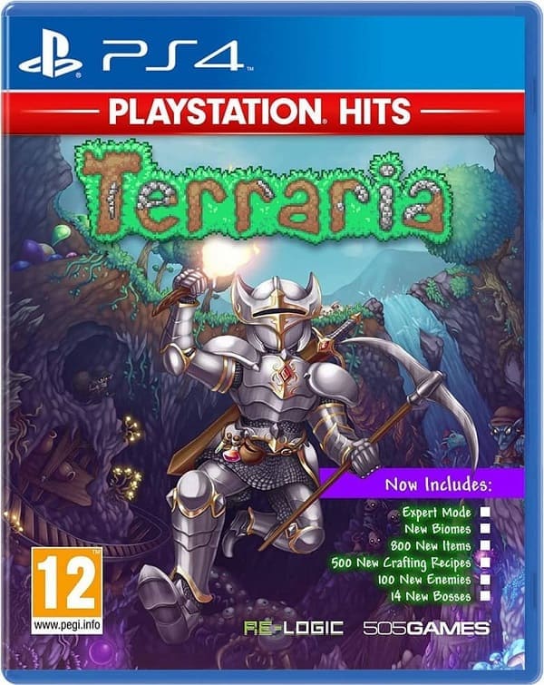 Terraria - Playstation Hits (PS4, русские субтитры, БУ)